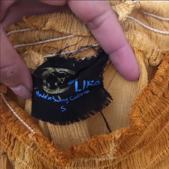 Blue life yellow romper size small. - Picture 3 of 4